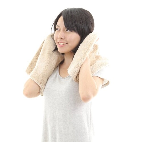タオル ヘアタオル 40×100cm ベージュ