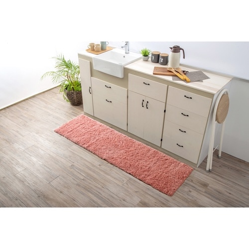 キッチンマット 50×120cm ピンク