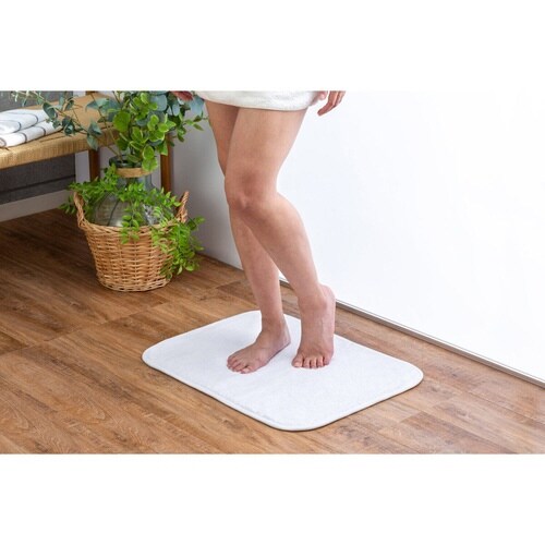 バスマット タオルバスマット ホワイト