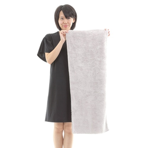 タオル ヘアタオル 40×100cm ライトグレー