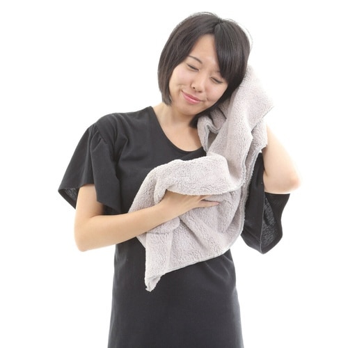 タオル ヘアタオル 40×100cm ライトグレー