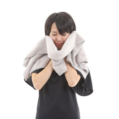 タオル ヘアタオル 40×100cm ライトグレー