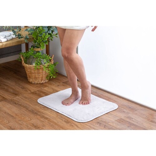 バスマット タオルバスマット ライトグレー