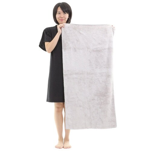 タオル バスタオル 60×120cm ライトグレー