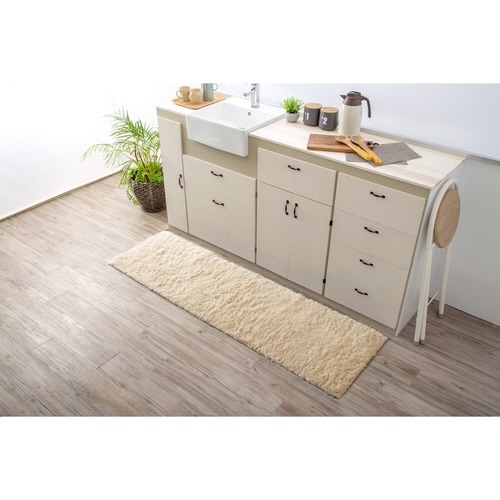 キッチンマット 50×120cm ベージュ