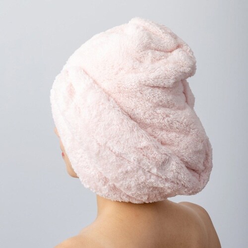 ヘアターバン 思わず頬ずりしたくなるタオル ピンク