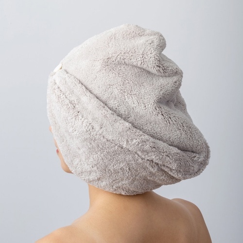 ヘアターバン ライトグレー