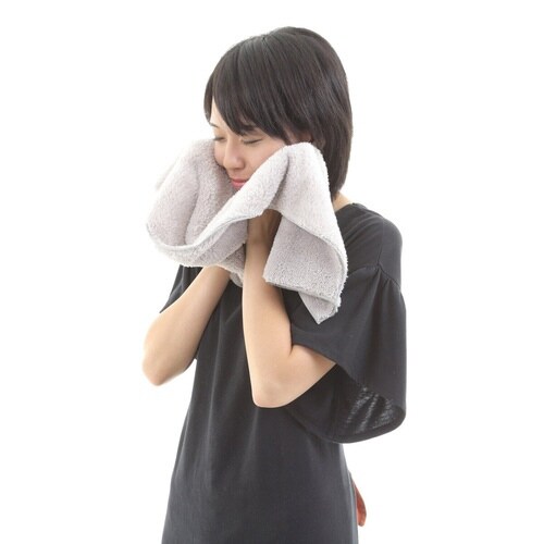 タオル フェイスタオル ライトグレー