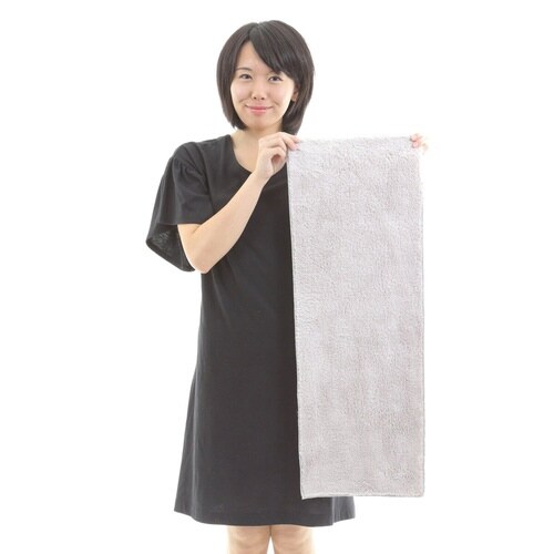 タオル フェイスタオル ライトグレー