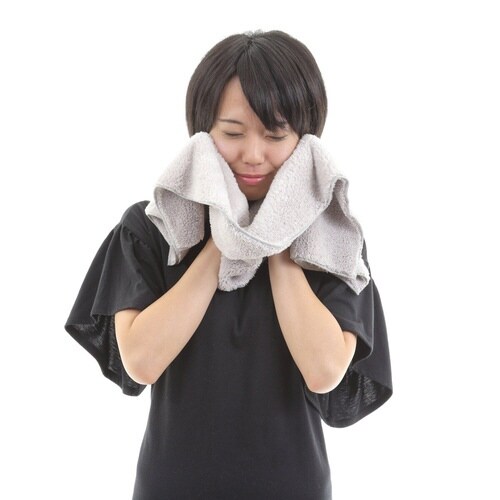 タオル フェイスタオル ライトグレー