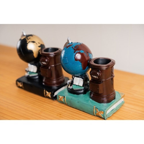 ペン立て アンティーク ペンスタンド ブラック