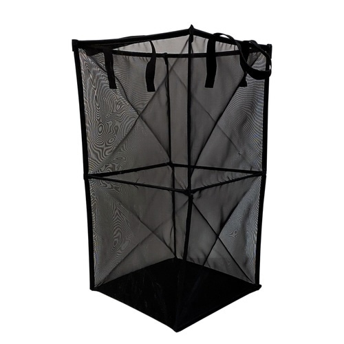 ランドリーバスケット Lサイズ ブラック