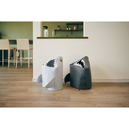 収納ボックス 折りたたみ フェルト ダークグレー