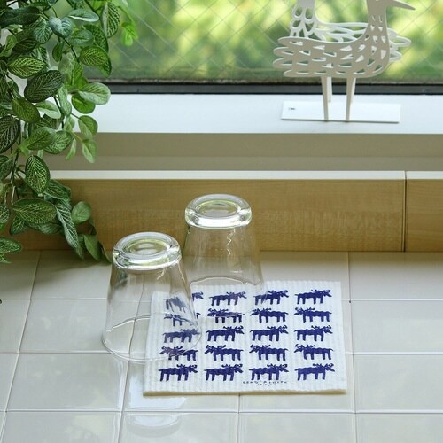 ふきん e.スポンジワイプ ネイビー