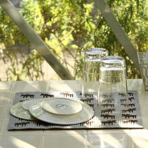 水切りマット e.スポンジワイプ ブラウングレー