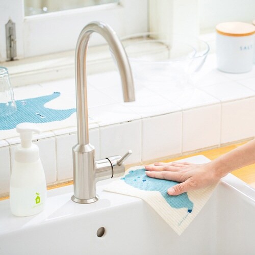 ふきん e.スポンジワイプ kata クマ