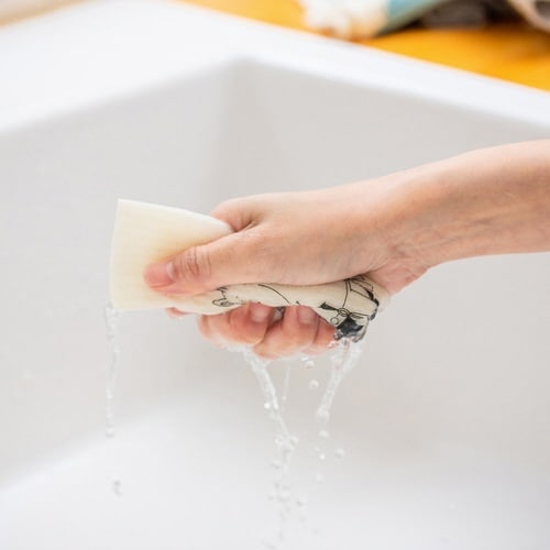 ふきん e.スポンジワイプ ムーミン ブラック