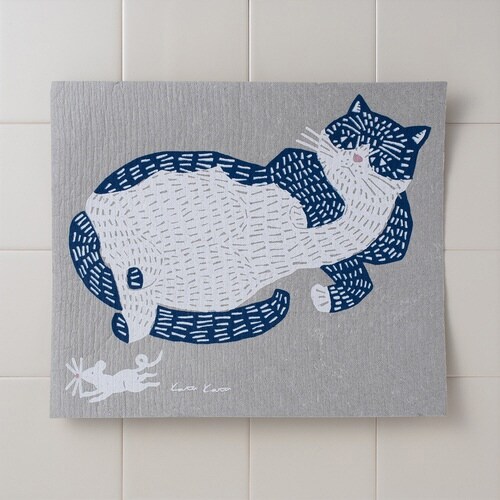 水切りマット e.スポンジワイプ kata ネコ