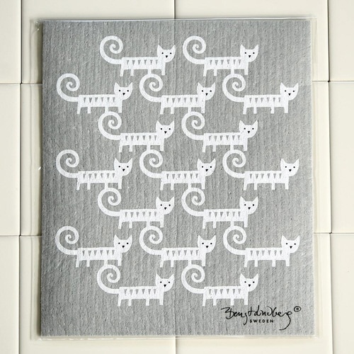 ふきん e.スポンジワイプ ネコ