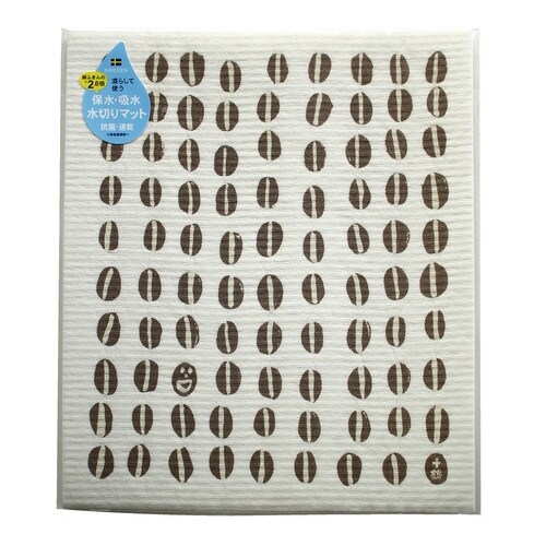 水切りマット e.スポンジワイプ 十鶴 コーヒー