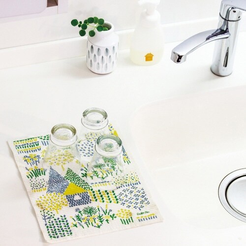 水切りマット e.スポンジワイプ 十鶴 夏