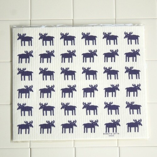 水切りマット e.スポンジワイプ ネイビー