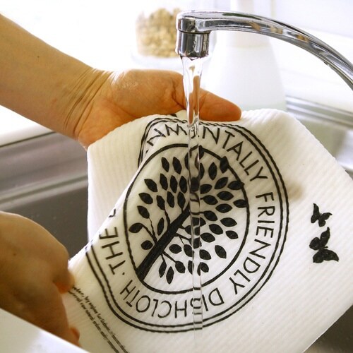 水切りマット e.スポンジワイプ ブラックホワイト