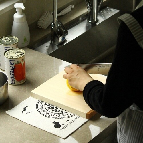 水切りマット e.スポンジワイプ ブラックホワイト