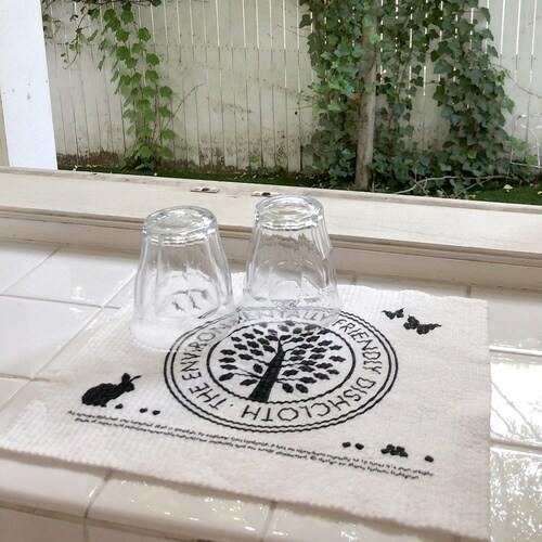 水切りマット e.スポンジワイプ ブラックホワイト