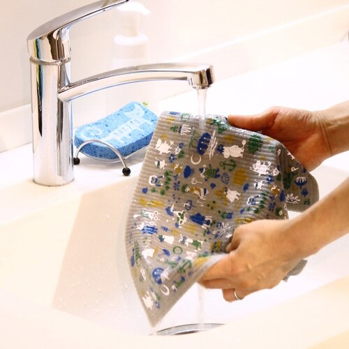 水切りマット e.スポンジワイプ ブルーグレー