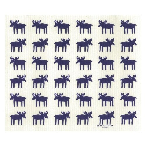 水切りマット ふきん スポンジワイプ ネイビー