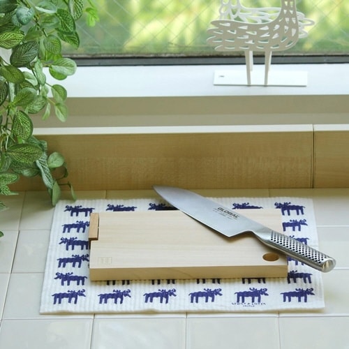 水切りマット ふきん スポンジワイプ ネイビー