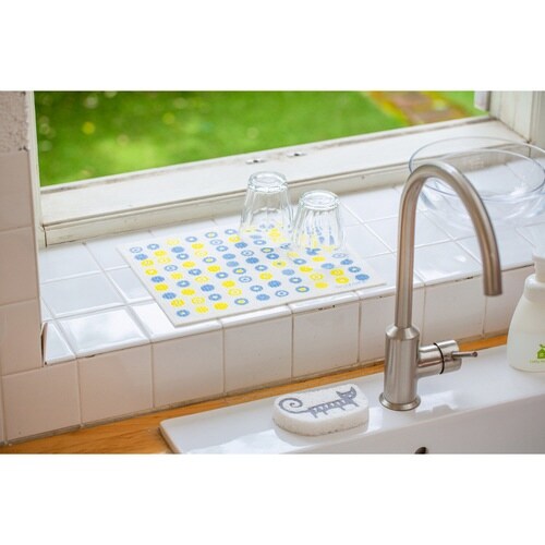 水切りマット e.スポンジワイプ イエロー