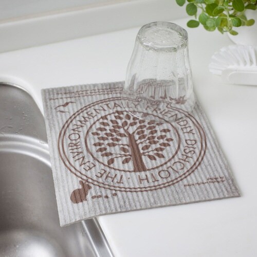 ふきん e.スポンジワイプ M ブラウングレー