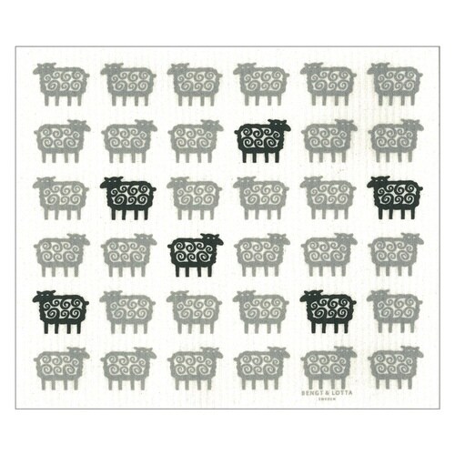 水切りマット ふきん スポンジワイプ ヒツジ