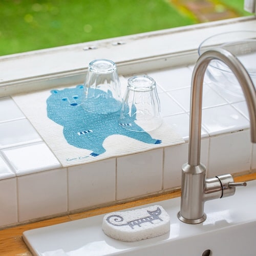 水切りマット e.スポンジワイプ kata クマ