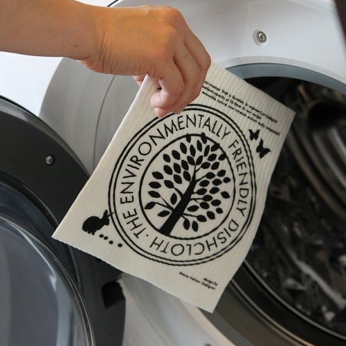 ふきん e.スポンジワイプ M ブラックホワイト