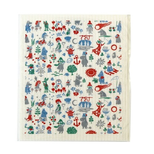 ふきん e.スポンジワイプ ムーミン ブルー1