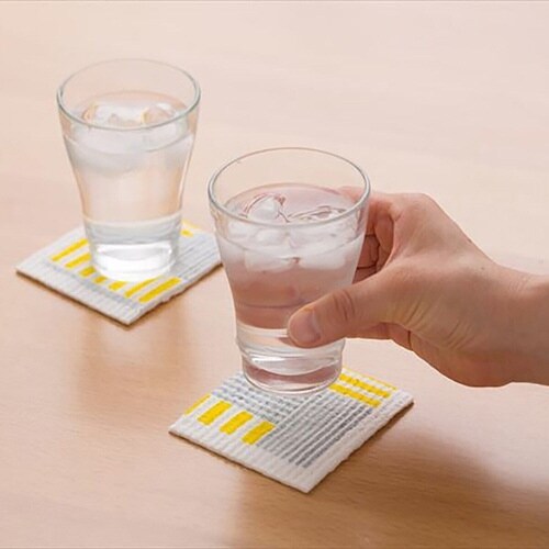 水切りマット ふきん スポンジワイプ ストライプ