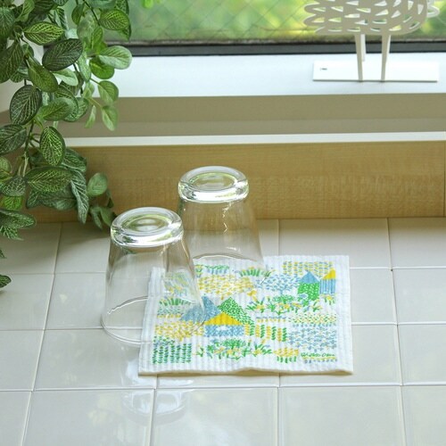 ふきん e.スポンジワイプ 十鶴 コーヒー豆 夏