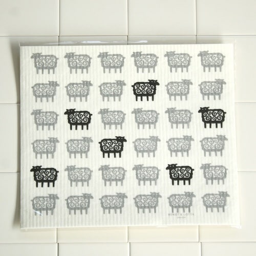 水切りマット e.スポンジワイプ ヒツジ