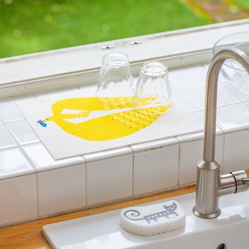水切りマット e.スポンジワイプ kata カモメ