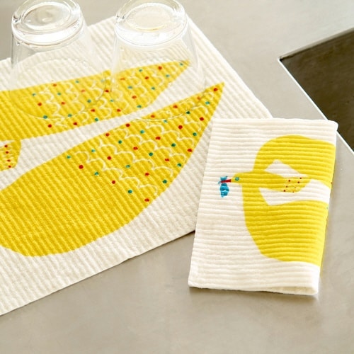 ふきん e.スポンジワイプ kata カモメ