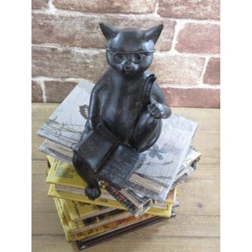 オブジェ 読書 ねこ 11026