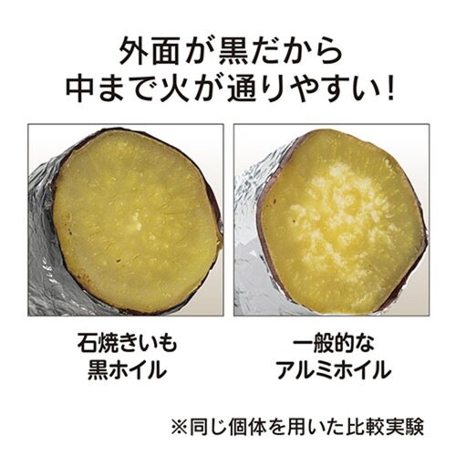 石焼きいも用 黒ホイル 25cm×5m