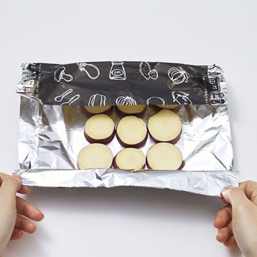 石焼きいも用 黒ホイル 25cm×5m