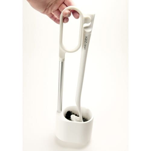 トイレブラシ ケース付き kaz ホワイト