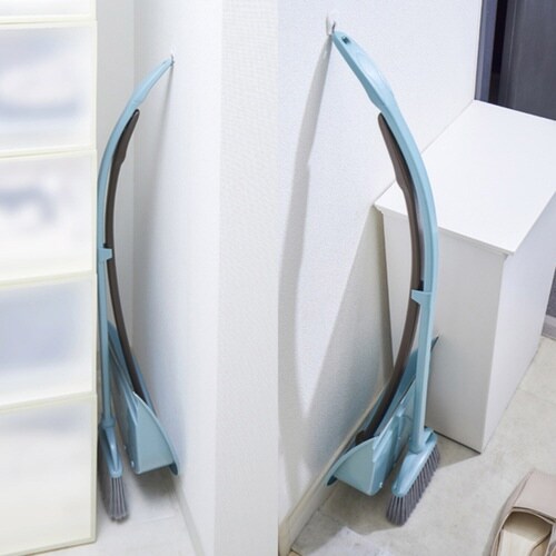 ほうきちりとりセット Becco ブルー