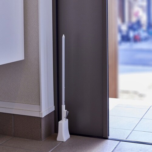 ほうき 全長67cm 立つホウキ ホワイト