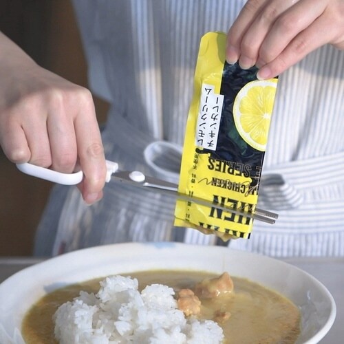 れとらくはさみ キャップ付き キッチンバサミ